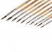 Набор кистей пони 10 штук ( круглые: N1, 2 ,3 , 4, 5, 6, 7, 8, 9, 10), с деревянными ручками на блистере