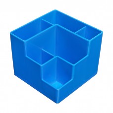 Подставка-органайзер для канцелярии 6 отделений цвет голубой