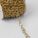 Цепочка для сумки, металлическая, d = 12 мм, 10 +- 0,5 м, цвет золотой