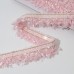 Тесьма декоративная «Твидовая», односторонняя, 35 мм, 5 +- 0,5 м, цвет розовый