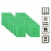 Комплект тетрадей из 20 штук, 18 листов в клетку КПК Зелёная обложка, блок офсет, белизна 90-95%