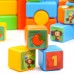Набор цветных кубиков, Чебурашка, 60 элементов, 4х4 см