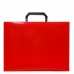 Папка-портфель А4 1отд  Calligrata TOP Deluxe пластик, 1000мкм, красный