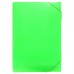 Папка картотека Calligrata Неон 6 отдел. A4 пластик 0.7мм салатовый. рез в цвет