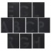 Комплект предметных тетрадей 48 листов 10 предметов BlackTone Calligrata TOP, со справочным материалом, обложка мелованный картон, Soft-touch + выборочный лак, блок офсет