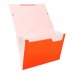 Папка картотека Calligrata Неон 13 отдел. A4 пластик 0.7мм оранж. рез в цвет